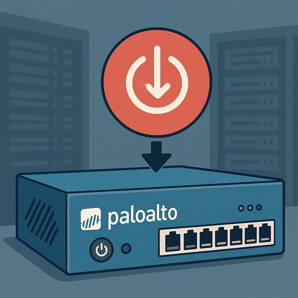 Paloaltoの電源停止の手順について